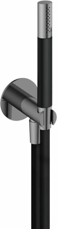 Hotbath Cobber M440 handdouchehouder met aansluiting zwart chroom