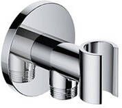 Hotbath Cobber M515 handdouchehouder met aansluiting geborsteld messing