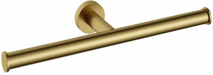 Hotbath Cobber dubbele toiletrolhouder 4 x 28 5 x 8 3 cm geborsteld messing PVD - Foto 2