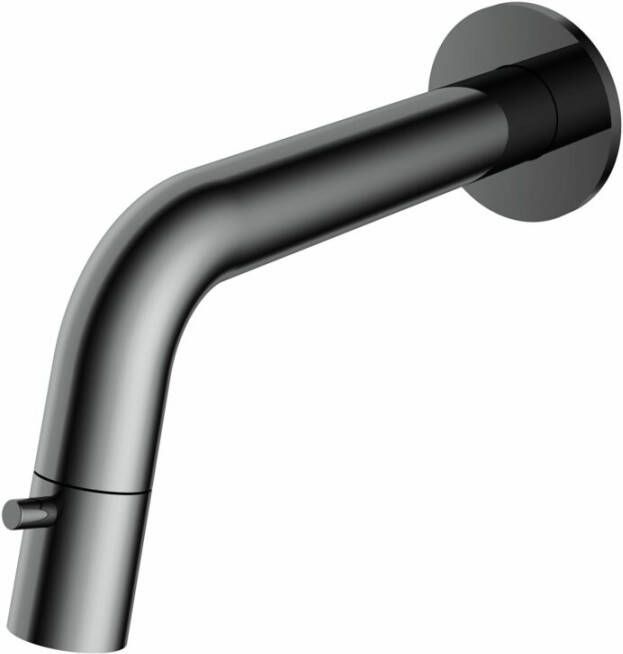 Hotbath Fonteinkraan Inbouw Dude 1-knop gebogen 18.6 cm Inkortbaar Zwart Chroom - Foto 2