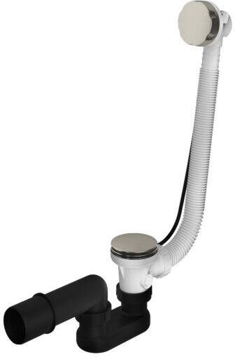 Hotbath Cobber badafvoerset verlengd min 95 max 105 cm geborsteld nikkel