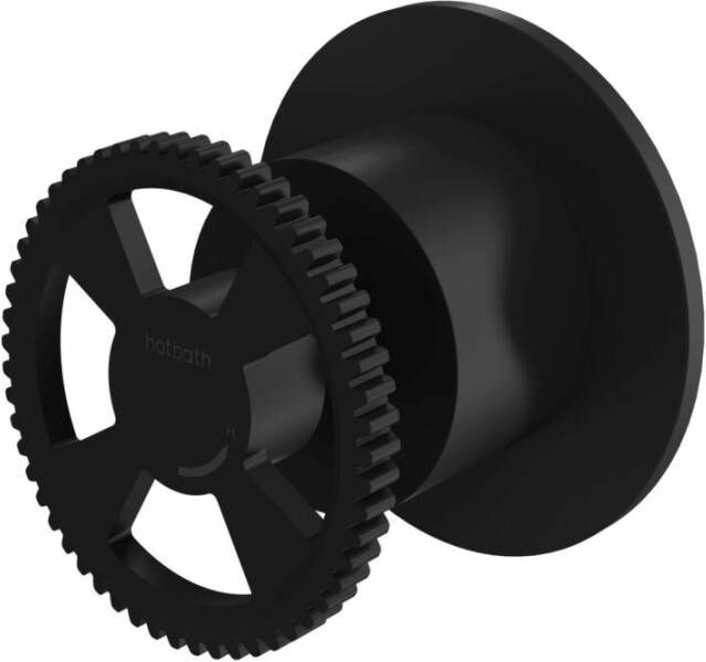 Hotbath Cobber @work CW010H inbouw stopkraan warm mat zwart