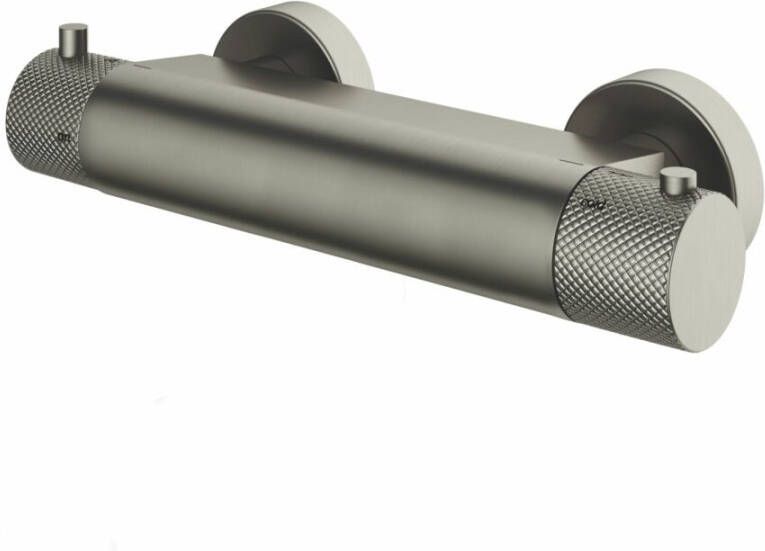 Hotbath Cobber X thermostatische douchemengkraan 26 x 9 3 cm geborsteld nikkel