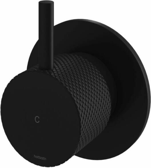 Hotbath Cobber X CX010C inbouw stopkraan koud mat zwart
