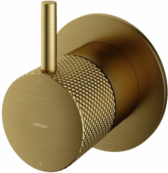 Hotbath Cobber X CX011 inbouw 2-weg omstel geborsteld messing PVD