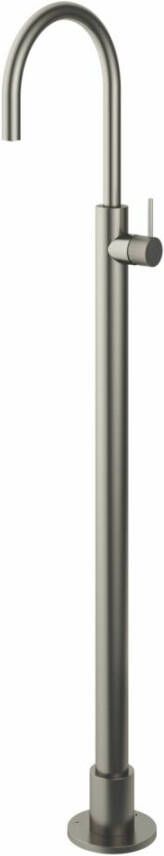 Hotbath Cobber X wastafelmengkraan voor vloermontage geborsteld nikkel CX078WGN - Foto 2