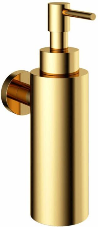 Hotbath Cobber zeepdispenser wandmodel 17 8 x 5 x 10 9 cm gepolijst messing PVD