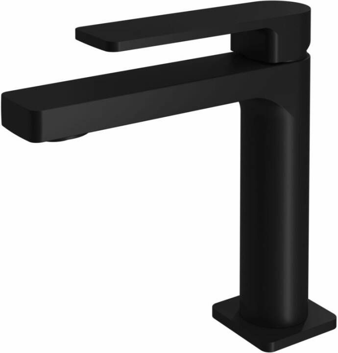 Hotbath Gal wastafelmengkraan zonder waste 16 3 cm mat zwart