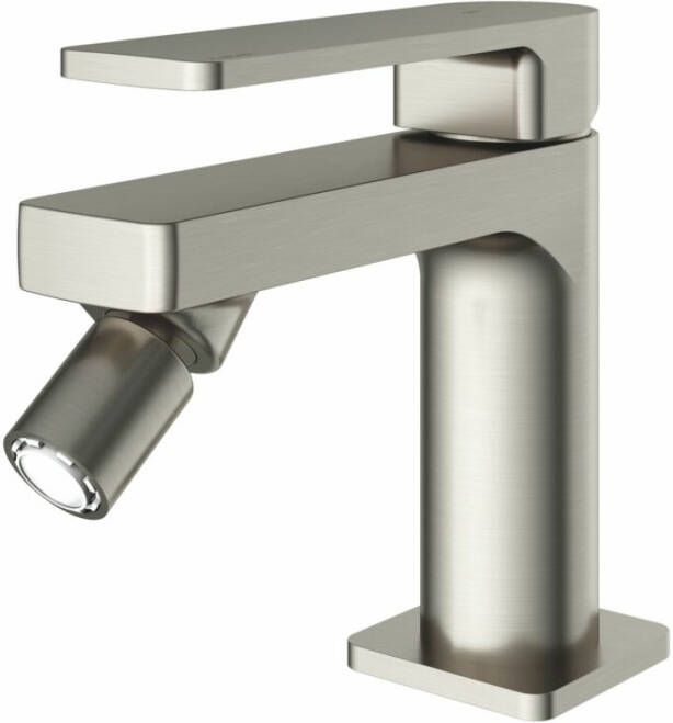 Hotbath Bidetmengkraan Gal Zonder Waste Draaibaar Kraanmondstuk Geborsteld Nikkel PVD