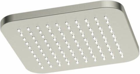 Hotbath Gal GL100GNP hoofddouche vierkant 22 cm Geborsteld nikkel PVD