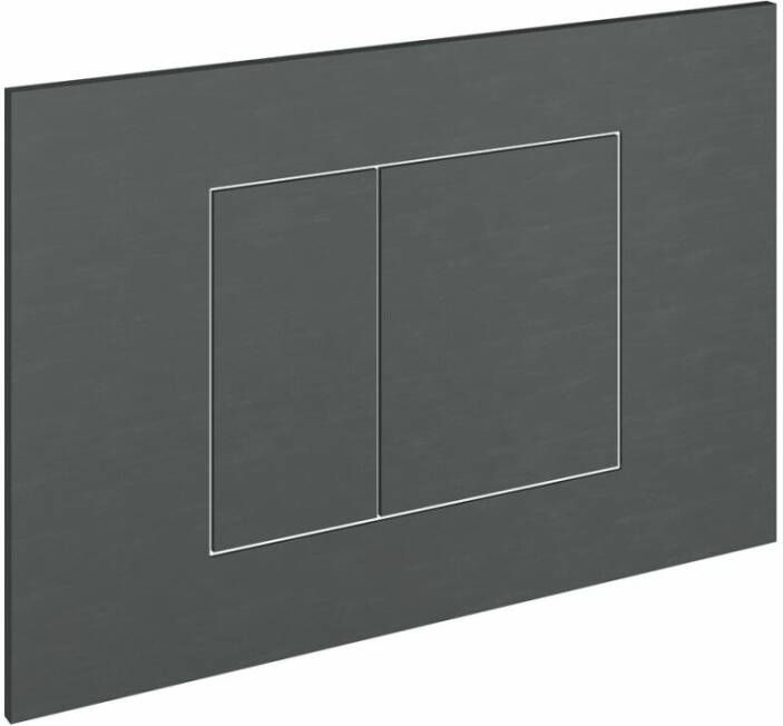 Hotbath Gal bedieningspaneel geschikt voor Geberit UP320 16 5 x 24 5 x 0 5 cm geborsteld gunmetal PVD