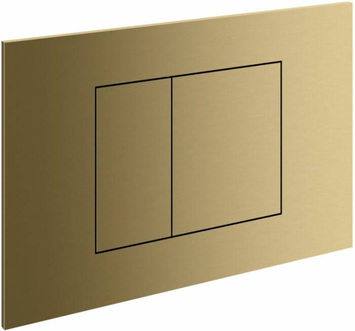 Hotbath Gal bedieningspaneel geschikt voor Geberit UP320 16 5 x 24 5 x 0 5 cm geborsteld messing PVD