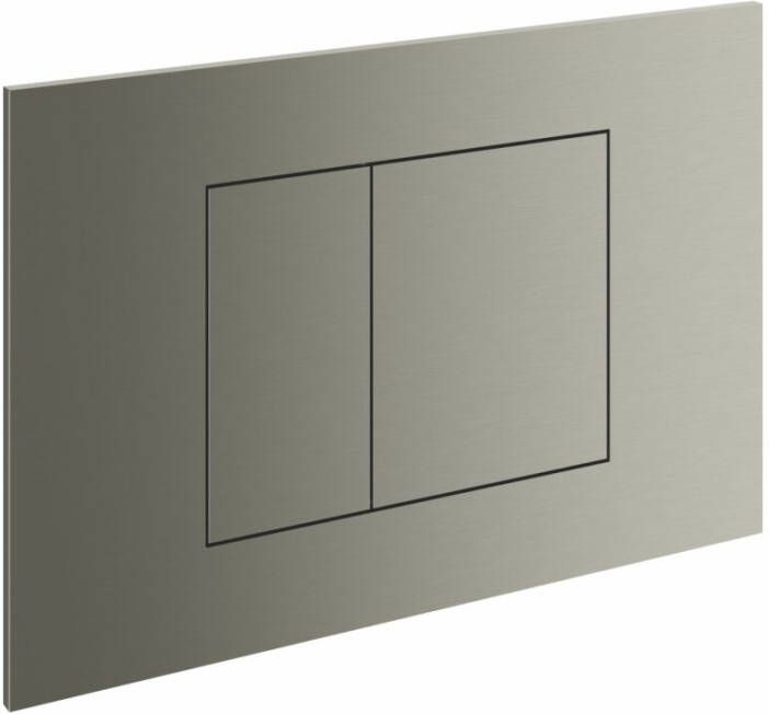 Hotbath Gal bedieningspaneel geschikt voor Geberit UP320 16 5 x 24 5 x 0 5 cm geborsteld nikkel PVD