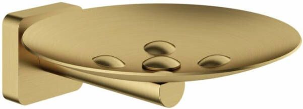 Hotbath Gal zeepschaal wandmodel 4 x 11 x 13 3 cm geborsteld messing PVD