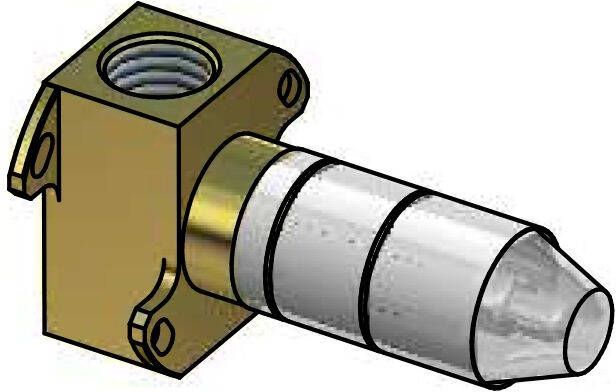 Hotbath Cobber inbouwdeel voor CB010H inbouw stopkraan voor warm water