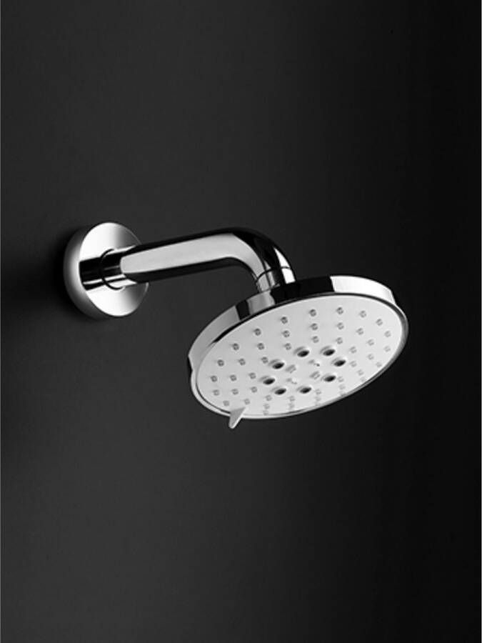 Hotbath Mate opbouw hoofddouche wandmodel 3 standen rond ø13 cm inclusief wandarm geborsteld nikkel - Foto 3