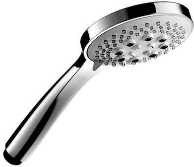 Hotbath Mate M375 3-standen handdouche rond 10 cm geborsteld nikkel