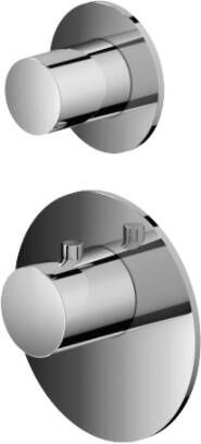 Hotbath Mate High Flow afbouwdeel stopkraan rond voor inbouwdeel MHF001 geborsteld nikkel - Foto 3