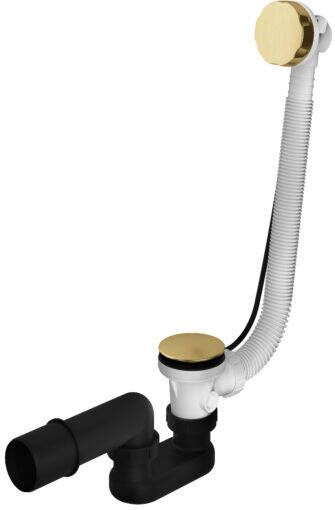 Hotbath Cobber badafvoerset verlengd min 95 max 105 cm geborsteld messing PVD - Foto 2