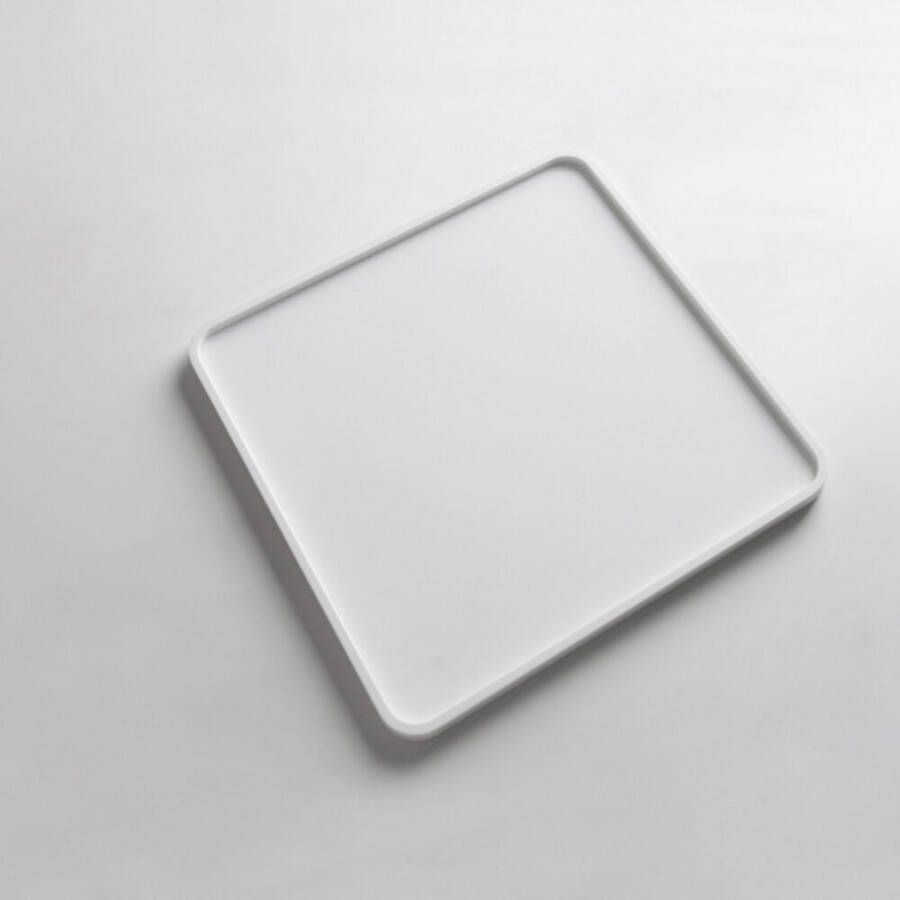 Ideavit Solidmac keramische vierkante tray 25x25 mat wit