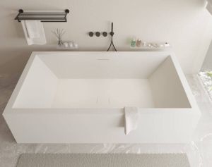 Ideavit Solidvitas rechthoekig vrijstaand bad 80x180 mat wit