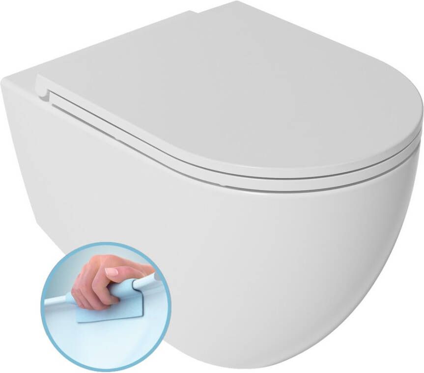 Isvea Infinity randloos hangtoilet glans wit