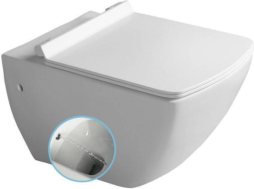 Isvea Purity Hangbidet/toiletcombinatie 35x55, 5cm(10PL02001 DL ) online kopen