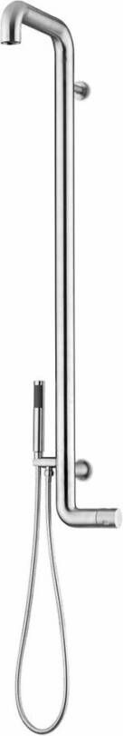 JEE-O Flow opbouw regendouche met progressieve cartridge geborsteld RVS - Foto 1