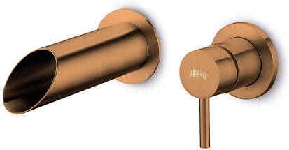 JEE-O Pure inbouw wastafelmengkraan met hendel brons