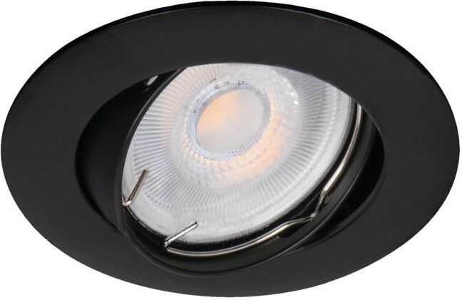 Kanlux Luto draaibare plafond inbouw LED lamp 50W 12V mat zwart