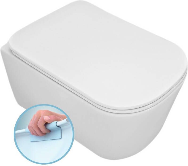 Kerasan Tribeca rimless Hangtoilet Norim 35x35.5x54cm