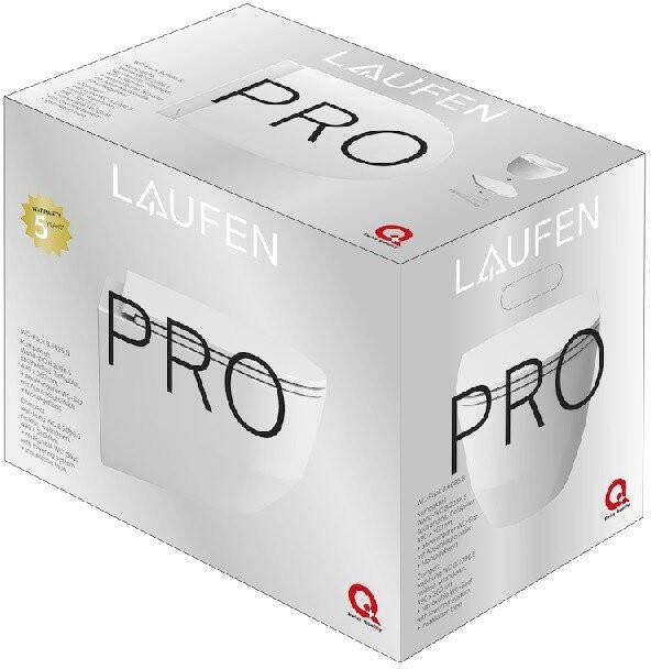 Laufen Pro Pack Wandcloset 36x49x34.5cm spoelrandloos diepspoel slimseat softclose glans wit h8669550000001 - Foto 2