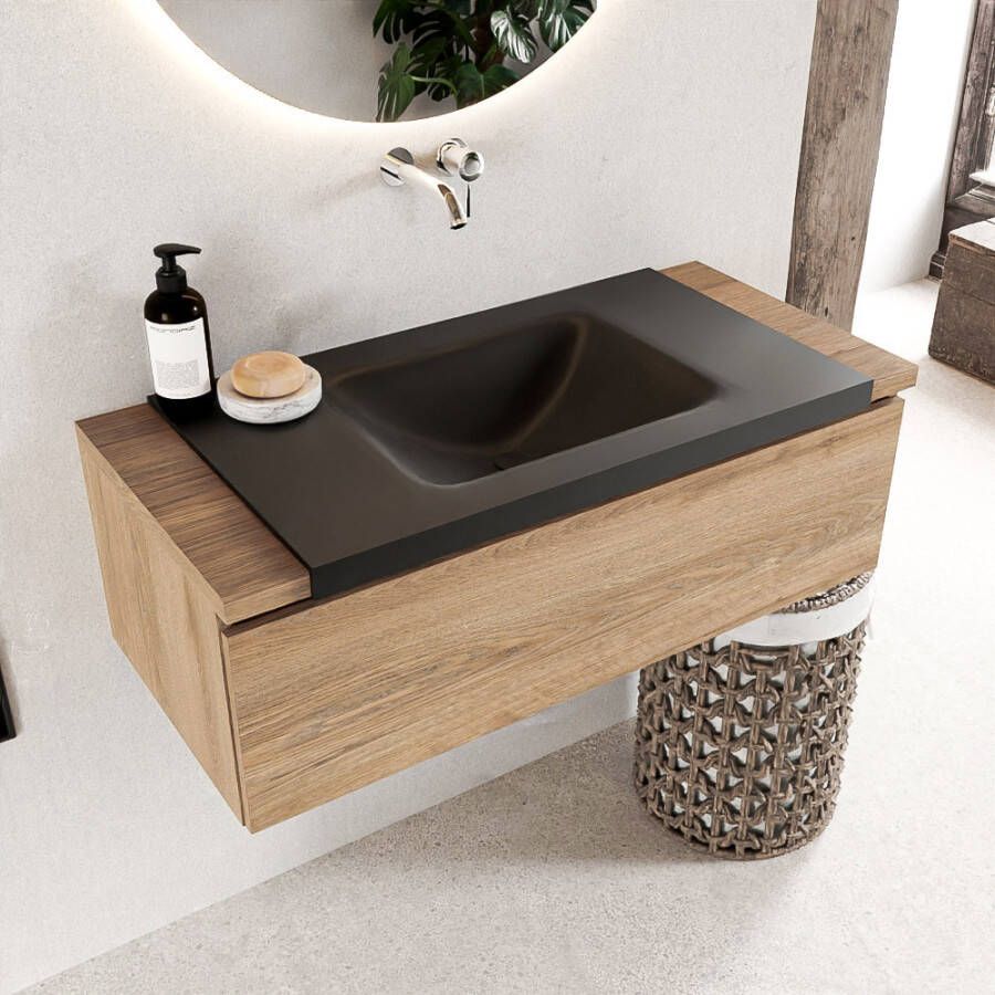 Mondiaz Bukla badmeubel 100 washed oak en urban