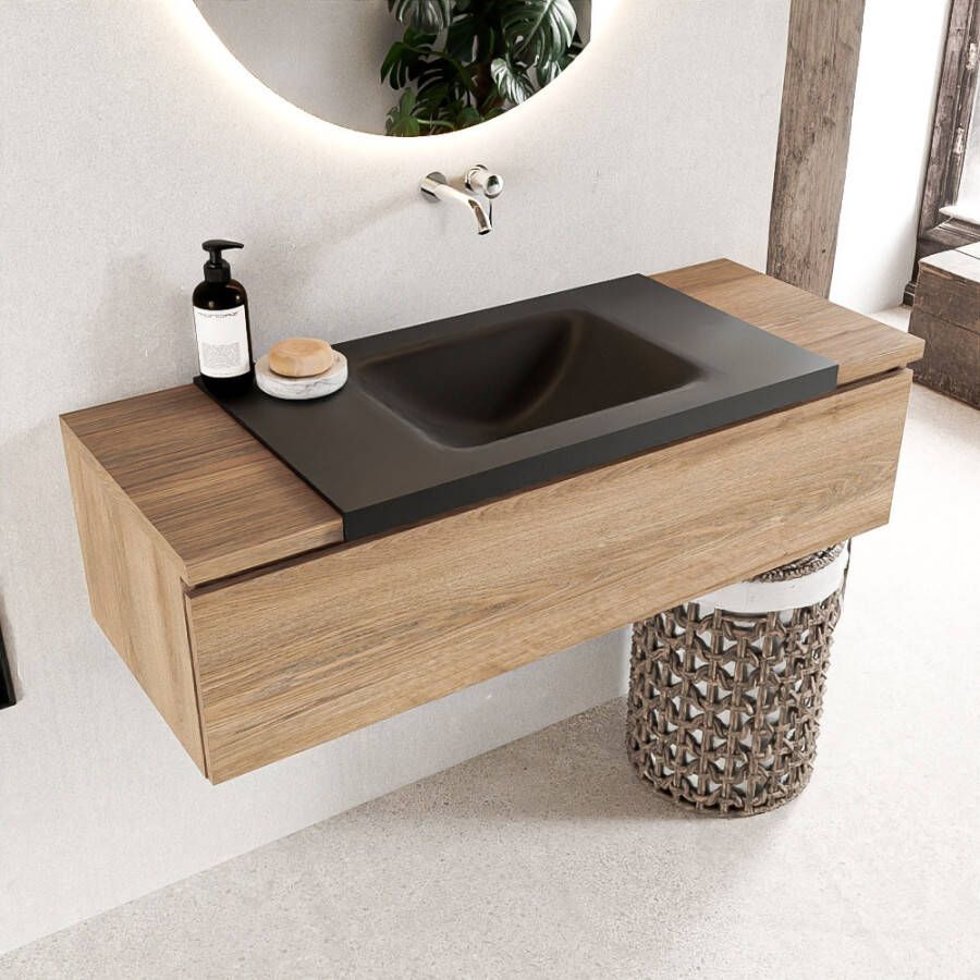 Mondiaz Bukla badmeubel 120 washed oak en urban