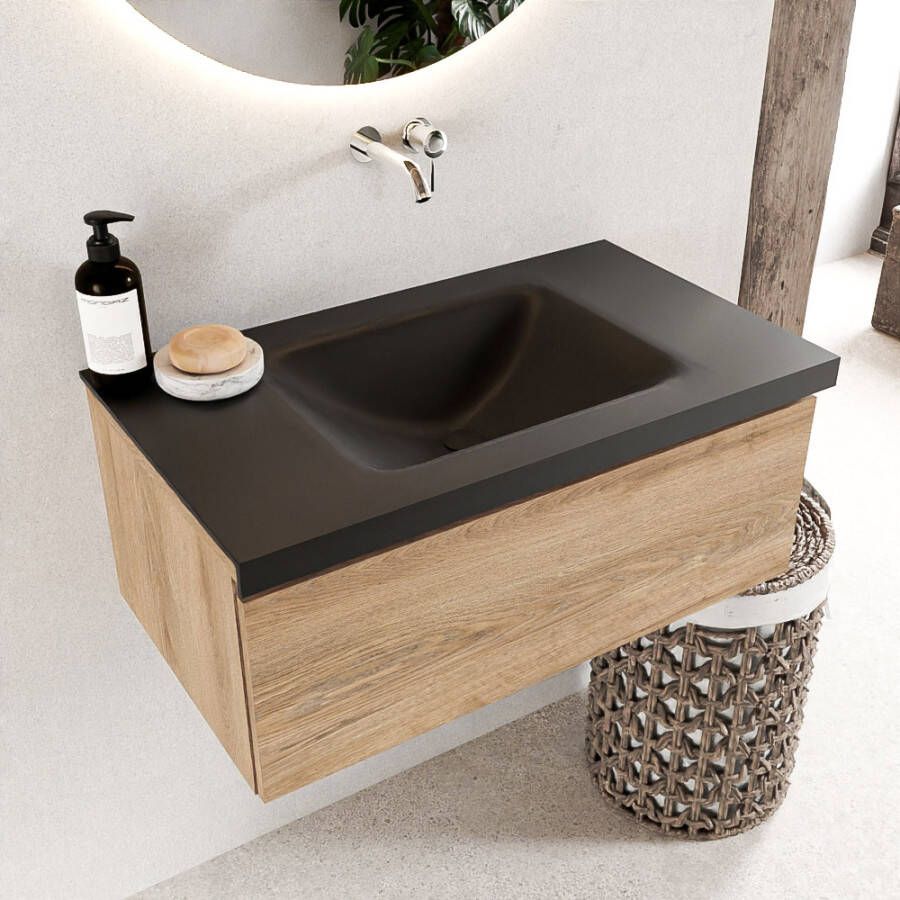 Mondiaz Bukla badmeubel 80 washed oak en urban