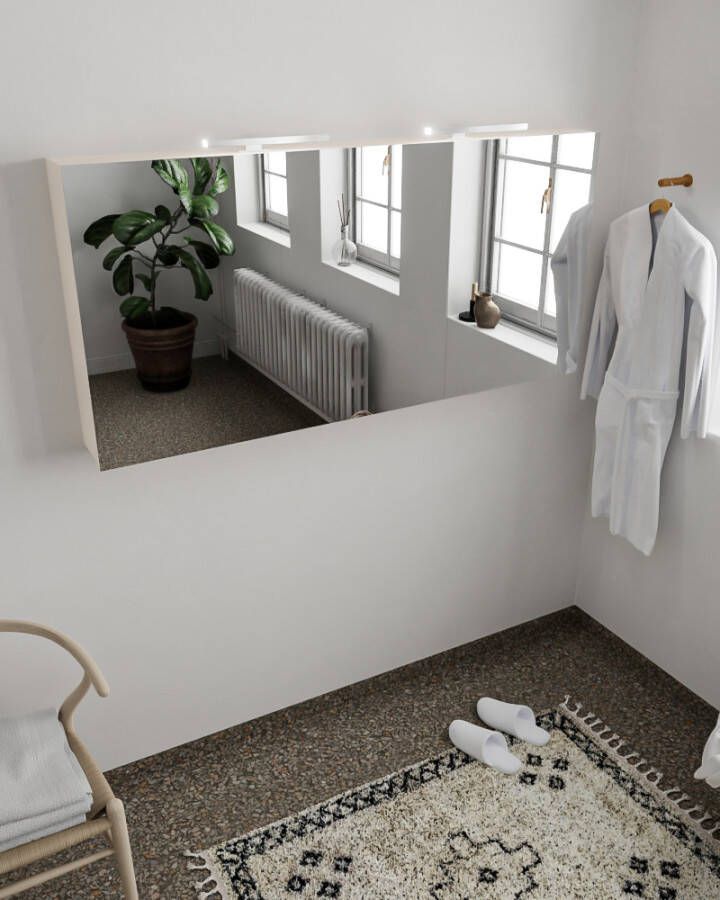 Mondiaz CUBB Spiegelkast 150x70x16cm 3 deuren linen NV76341510 - Foto 2