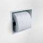 Mondiaz Easy Toiletrolhouder CUBE 160 solid surface 16x8 6cm kleur Clay. Geschikt voor op en inbouw. - Thumbnail 2