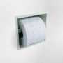 Mondiaz Easy Toiletrolhouder CUBE 160 solid surface 16x8 6cm kleur Greey. Geschikt voor op en inbouw. - Thumbnail 2