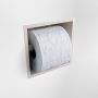 Mondiaz Easy Toiletrolhouder CUBE 160 solid surface 16x8 6cm kleur Linen. Geschikt voor op en inbouw. - Thumbnail 2