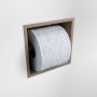 Mondiaz Easy Toiletrolhouder CUBE 160 solid surface 16x8 6cm kleur Smoke. Geschikt voor op en inbouw. - Thumbnail 2