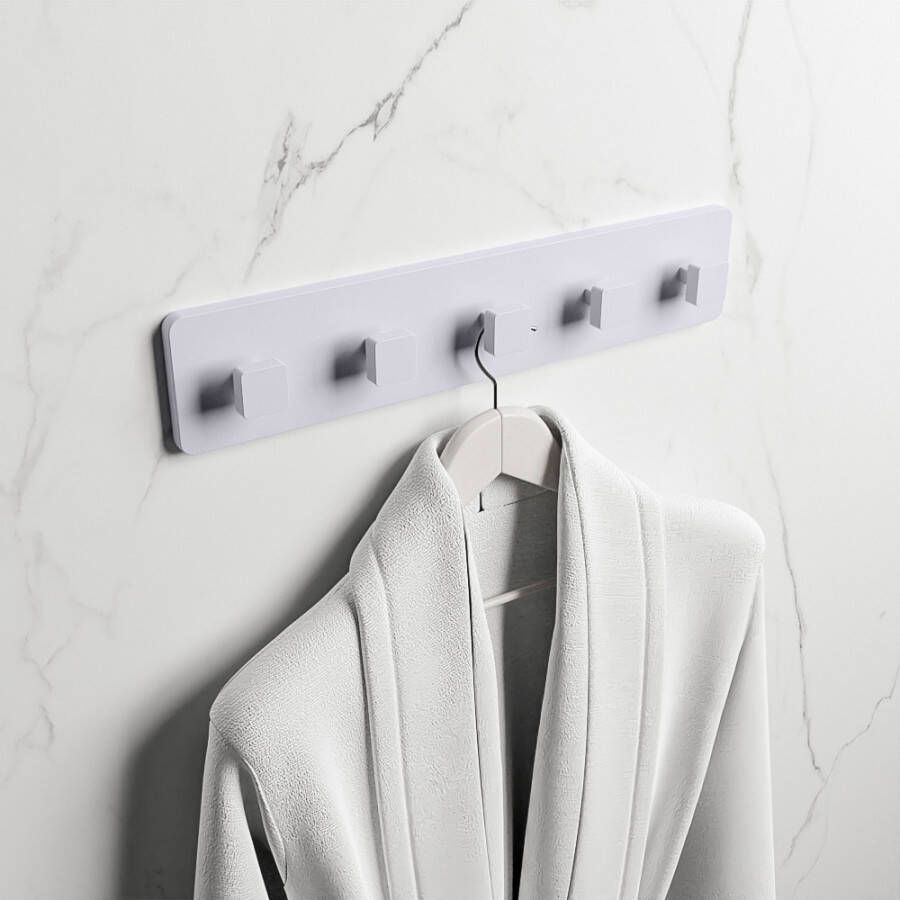 Mondiaz Easy handdoekhaak 4.2x45x9cm opbouw Solid surface Cale mat M80185Cale