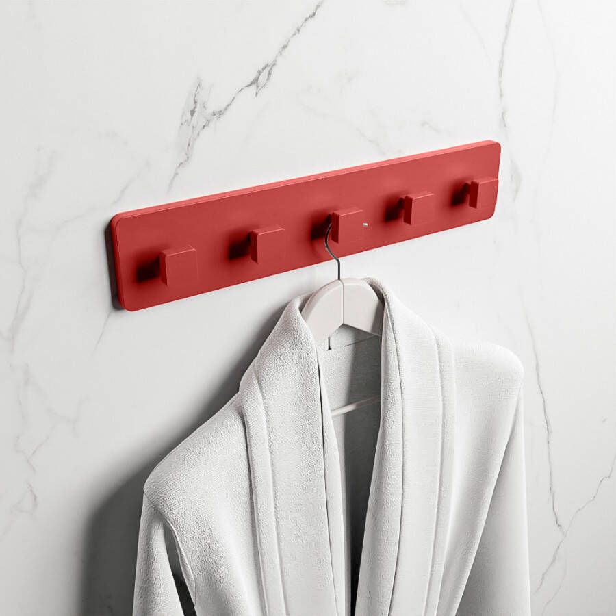 Mondiaz Easy handdoekhaak 4.2x45x9cm opbouw Solid surface Fire mat M80185Fire - Foto 2