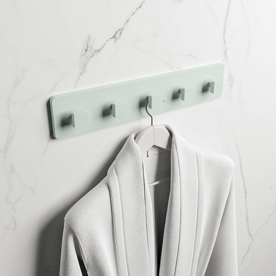 Mondiaz Easy handdoekhaak 4.2x45x9cm opbouw Solid surface Greey mat M80185Greey - Foto 2