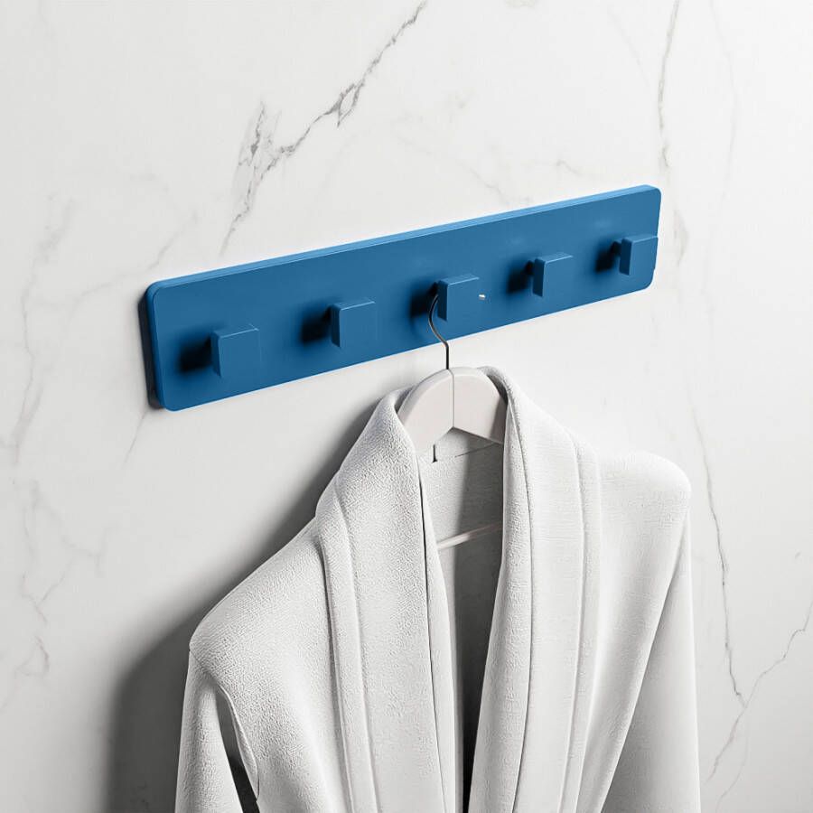 Mondiaz Easy handdoekhaak 4.2x45x9cm opbouw Solid surface Jeans mat M80185Jeans