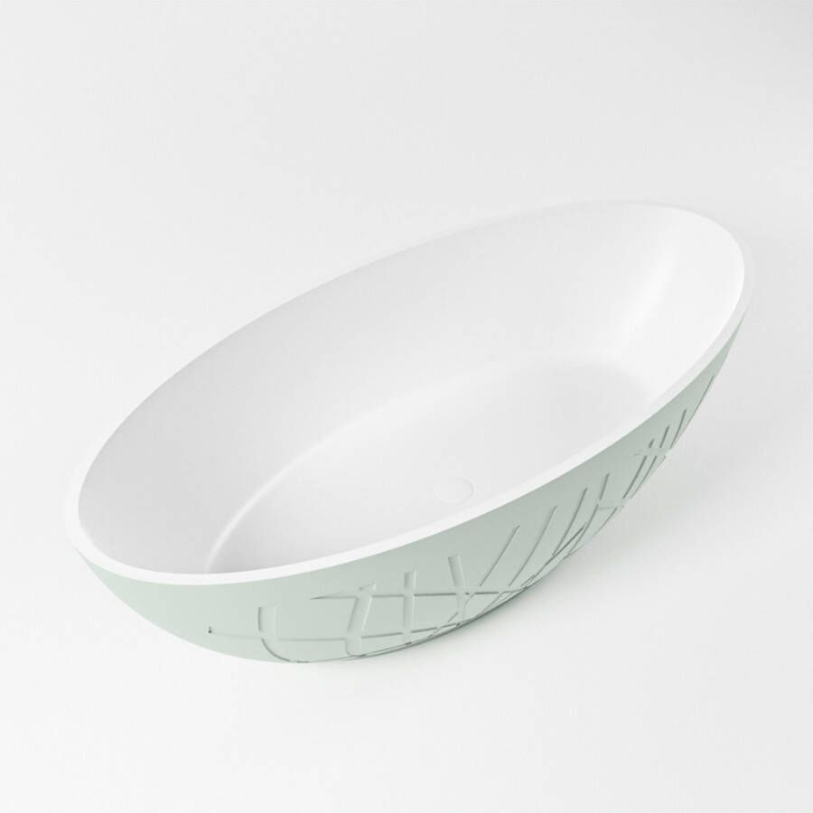 Mondiaz HOLM vrijstaand bad 180x85cm kleur Greey binnenbad talc BK75341111