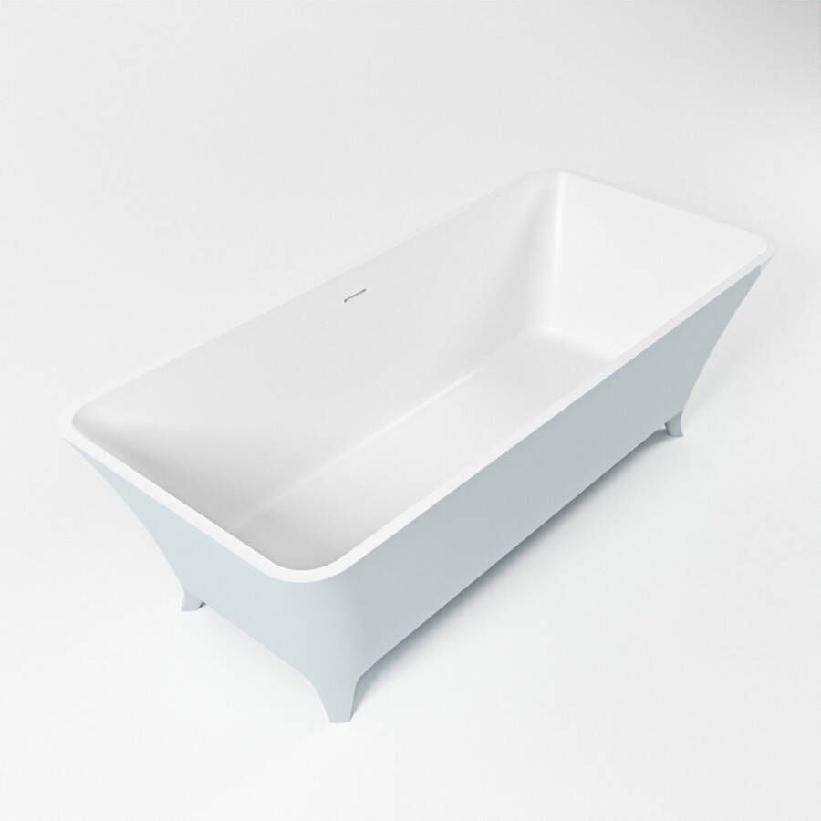 Mondiaz Lundy vrijstaand bad solid surface 170x75cm kleur Clay met Talc