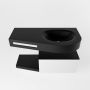 Mondiaz RIVA badmeubelsets 100x50x30cm 1 lade MDF Talc mat push to open 1 kraangat 1 wasbak rechts Urban solid surface RIVA10180 - Thumbnail 2