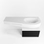 Mondiaz RIVA badmeubelsets 120x50x30cm 1 lade MDF Urban mat push to open 1 kraangat 1 wasbak rechts Talc solid surface RIVA10016 - Thumbnail 3