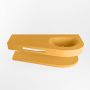 Mondiaz RIVA badmeubelsets 120x50x5.8cm 0 lades Ocher mat 0 kraangaten 1 wasbak rechts Ocher solid surface RIVA-D10102 - Thumbnail 3