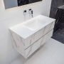 Mondiaz VICA Badkamermeubelset 100cm 2 lades wasbak Cloud midden 0 kraangaten solid surface carrara marmer PC75341584 - Thumbnail 2